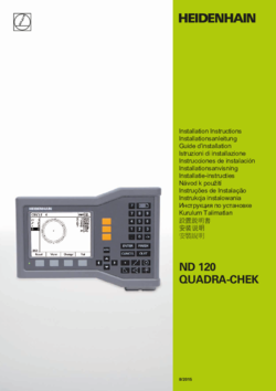 ND 120 QUADRA-CHEK - Instructions d'utilisation