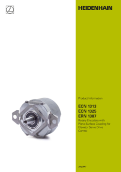 ECN 1313 ECN 1325 ERN 1387 Rotary Encoders with Plane-Surface Coupling for Elevator Servo Drive Control