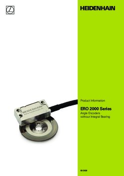 ERO 2000 Series Angle Encoders without Integral Bearing