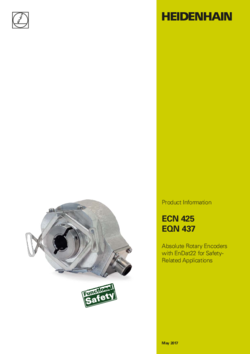 ECN 425 EQN 437 Absolute Rotary Encoders with EnDat22 for Safety- Related Applications