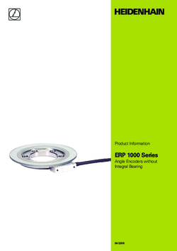 ERP 1000 Series Angle Encoders without Integral Bearing