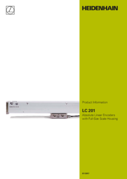 LC 201 Absolute Linear Encoders with Full-Size Scale Housing