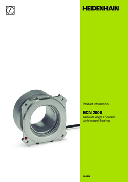 ECN 2000 Absolute Angle Encoders with Integral Bearing