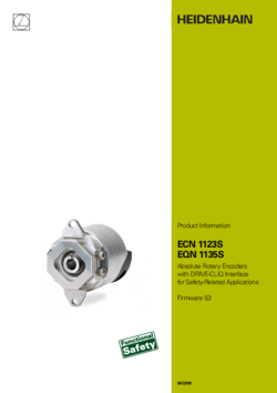 ECN 1123S EQN 1135S Absolute Rotary Encoders with DRIVE-CLiQ Interface for Safety-Related Applications