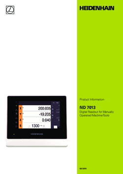 ND 7013 - Product Information