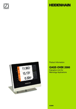 GAGE-CHEK 2000 Evaluation Unit for Metrology Applications