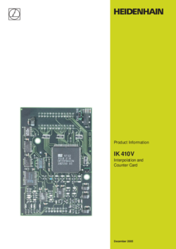 IK 410 V Interpolation and Counter Card