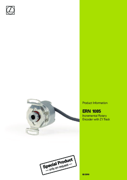 ERN 1085 Incremental Rotary Encoder with Z1 Track