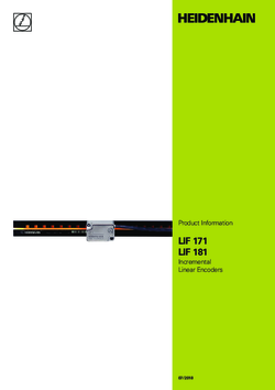 LIF 171 LIF 181 Incremental Linear Encoders