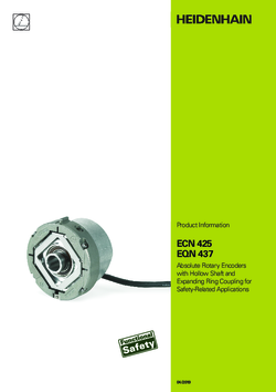 ECN 425 EQN 437 Absolute Rotary Encoders with Hollow Shaft and Expanding Ring Coupling for Safety-Related Applications