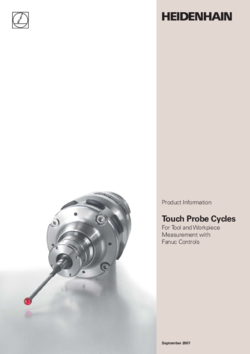 Touch Probe Cycles For Tool and Workpiece Measurement with Fanuc Controls
