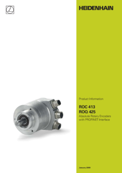 ROC 413 ROQ 425 Absolute Rotary Encoders with PROFINET Interface