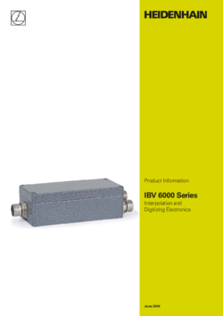 IBV 6000 Series Interpolation and Digitizing Electronics