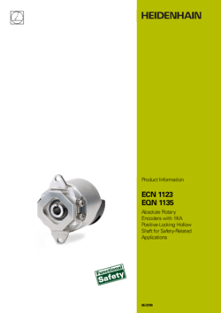 ECN 1123 EQN 1135 Absolute Rotary Encoders with 1KA Positive-Locking Hollow Shaft for Safety-Related Applications